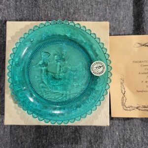 Pairpoint Glass Company Mr And Mrs Quack Cup Plate